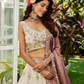 Tissue Semi-Stitched Lehenga Choli with Sequins and Thread Embroidery with Dupatta