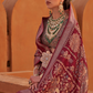Glossy Finish Saree in Viscose Polyester Silk Fabric Print
