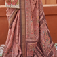 Glossy Finish Saree in Viscose Polyester Silk Fabric Print