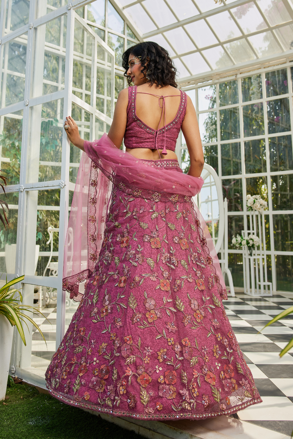 Traditional Net Lehenga Choli & Dupatta with Rich Coding