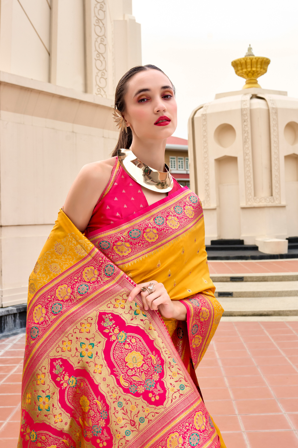 Pure Soft Banarasi Silk Saree Timeless Grace with Royal Zari Weave - LaVante Fashion