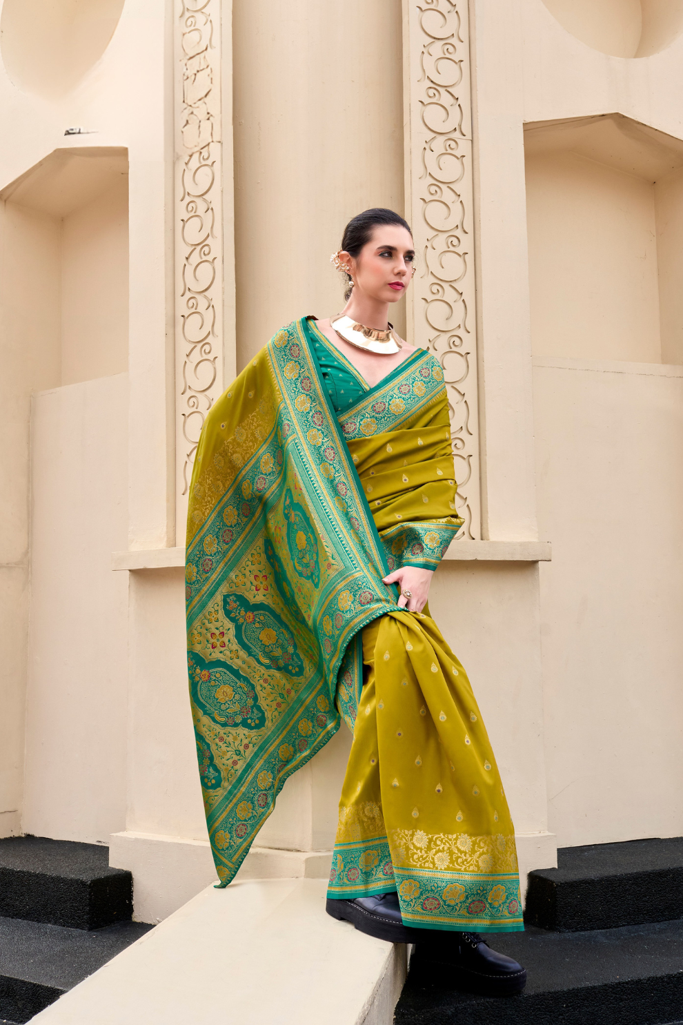 Pure Soft Banarasi Silk Saree Timeless Grace with Royal Zari Weave - LaVante Fashion