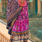 Elegant Patola Silk Saree with Foil Print Design