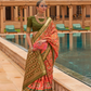 Elegant Patola Silk Saree with Foil Print Design