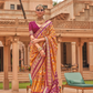 Elegant Patola Silk Saree with Foil Print Design