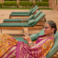 Elegant Patola Silk Saree with Foil Print Design