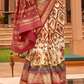 Elegant Patola Silk Saree with Foil Print Design