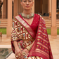 Elegant Patola Silk Saree with Foil Print Design