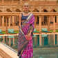 Elegant Patola Silk Saree with Foil Print Design
