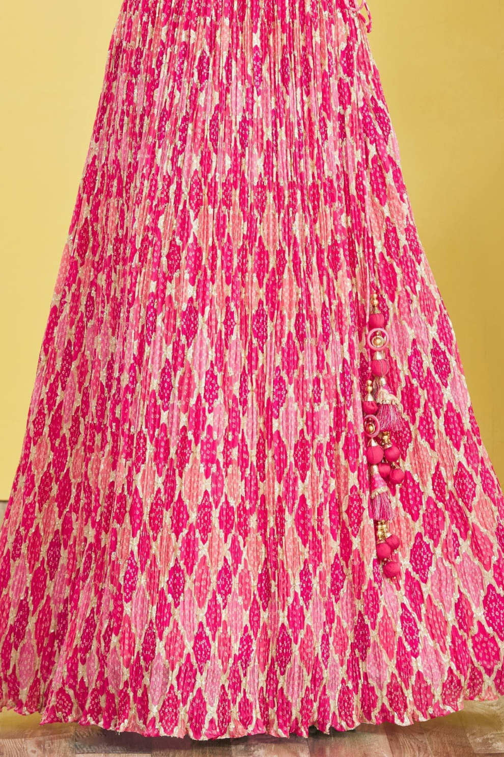 Vibrant Digital Printed Organza Lehenga Choli with Contemporary Flair