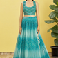 Vibrant Digital Printed Organza Lehenga Choli with Contemporary Flair