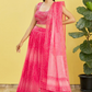 Vibrant Digital Printed Organza Lehenga Choli with Contemporary Flair