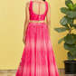 Vibrant Digital Printed Organza Lehenga Choli with Contemporary Flair