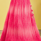 Vibrant Digital Printed Organza Lehenga Choli with Contemporary Flair