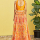 Vibrant Digital Printed Organza Lehenga Choli with Contemporary Flair