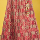 Vibrant Digital Printed Organza Lehenga Choli with Contemporary Flair