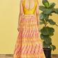 Vibrant Digital Printed Organza Lehenga Choli with Contemporary Flair