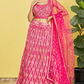 Vibrant Digital Printed Organza Lehenga Choli with Contemporary Flair