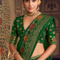 Luxurious Banarasi-Inspired Saree in Polyester Viscose Silk with Zari Embroidery