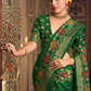 Luxurious Banarasi-Inspired Saree in Polyester Viscose Silk with Zari Embroidery