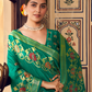 Luxurious Banarasi-Inspired Saree in Polyester Viscose Silk with Zari Embroidery