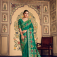 Luxurious Banarasi-Inspired Saree in Polyester Viscose Silk with Zari Embroidery