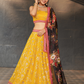 Elegant Digital Printed Ensemble with Sequins, Zari, Thread & Dori Embroidery