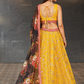 Elegant Digital Printed Ensemble with Sequins, Zari, Thread & Dori Embroidery