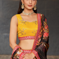 Elegant Digital Printed Ensemble with Sequins, Zari, Thread & Dori Embroidery