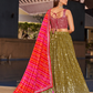 Elegant Digital Printed Ensemble with Sequins, Zari, Thread & Dori Embroidery
