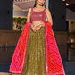 Elegant Digital Printed Ensemble with Sequins, Zari, Thread & Dori Embroidery