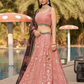 Elegant Digital Printed Ensemble with Sequins, Zari, Thread & Dori Embroidery