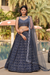 Elegant Digital Printed Ensemble with Sequins, Zari, Thread & Dori Embroidery