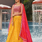 Elegant Digital Printed Ensemble with Sequins, Zari, Thread & Dori Embroidery
