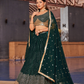 Elegant Digital Printed Ensemble with Sequins, Zari, Thread & Dori Embroidery