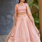 Elegant Digital Printed Ensemble with Sequins, Zari, Thread & Dori Embroidery