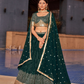 Elegant Digital Printed Ensemble with Sequins, Zari, Thread & Dori Embroidery