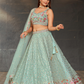 Elegant Digital Printed Ensemble with Sequins, Zari, Thread & Dori Embroidery