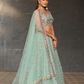 Elegant Digital Printed Ensemble with Sequins, Zari, Thread & Dori Embroidery