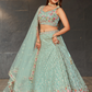 Elegant Digital Printed Ensemble with Sequins, Zari, Thread & Dori Embroidery