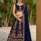 Elegant Digital Printed Ensemble with Sequins, Zari, Thread & Dori Embroidery