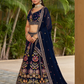 Elegant Digital Printed Ensemble with Sequins, Zari, Thread & Dori Embroidery