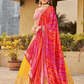 Elegant Digital Printed Ensemble with Sequins, Zari, Thread & Dori Embroidery