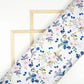LaVante Fashion Light Grey And Off White Floral Pattern Digital Print Poly Linen Fabric