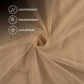 LaVante Fashion Tan Brown Plain Premium Quality Butterfly Net Fabric