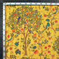 LaVante Fashion Fleaxen Yellow And Orange Madhuvanii Pattern Digital Print Art Tusser Silk Fabric