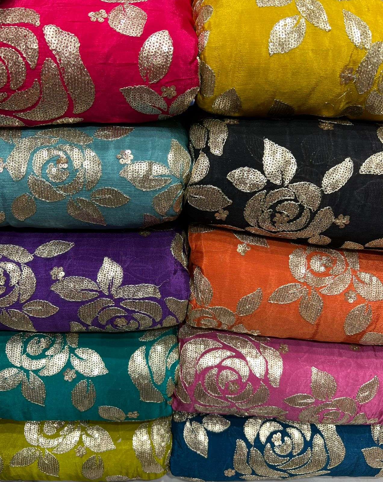 LaVante Fashion A59 Pure Chinon Fabric with Embroidery Work