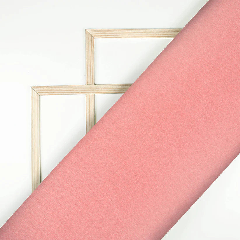 LaVante Fashion Watermelon Pink Plain Pure Chinnon Chiffon Fabric