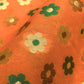 LaVante Fashion Orange And Green Floral Pattern Zari Jacquard Banarasi Taffeta Silk Fabric