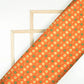 LaVante Fashion Orange And Green Floral Pattern Zari Jacquard Banarasi Taffeta Silk Fabric